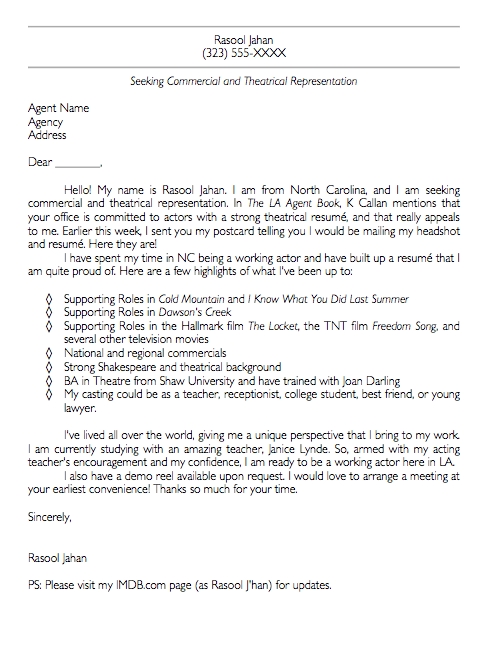 Examples of poorly written cover letters