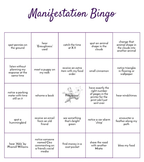 Manifestation Bingo